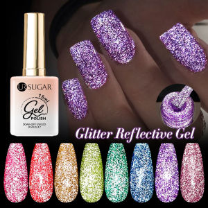 UR SUGAR 15ml Reflective Fluorescent Neon Gel Nail Art Polish Flash Effect Soak Off UV Gel Nail Art Varnish