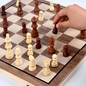 32Pcs Catur Kayu Percasi Internasional Wood Chess