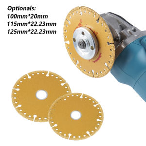 （free gift）100/115/125mm Vacuum Brazed Diamond Saw Blade For Steel Metal Stone Cast Iron Rebar Multi-Purpose Demolition Cutting Disc