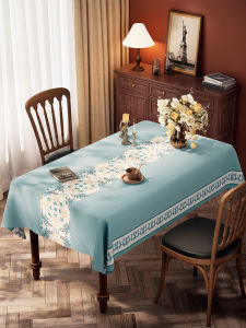 Modern Minimalist Waterproof Oil-resistant Tablecloth Non-washable Dining Table Mat Luxury Sensation Tea Table Cover Cloth
