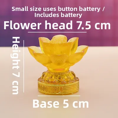 LED Buddha Continuous Lighting Color Lotus Lantern Battery Operated
