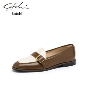 Belted Loafers Women Shoes Flat