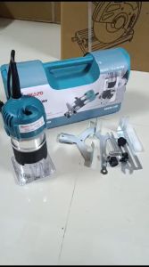 Paket Mikayo Mesin Profil Kayu 6 mm 350W Spek Makita M 3701 B Fullset Murah Wood Trimmer 1/4inch Mesin Profil Router RH-345-370