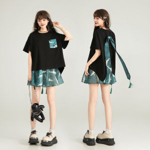 Keiko | Traditional Chinese Style Bow Sash White Summer Short Sleeve T-Shirt