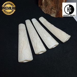 once cangklong tulang sapi ukir bunga tiga dimensi h206