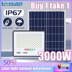 【COD】Solar Light Outdoor Waterproof 3000W Buy 1 Take 1 solar flood light 10 Year warranty with remote control
