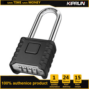KIPRUN Heavy Duty Combination Padlock Large 4 Digit High Security Padlock Weatherproof Lock for Fence Gate Shed Home School Warehouse