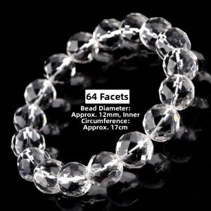 LINGFEI | Natural White Crystal Bracelet 128 Facets