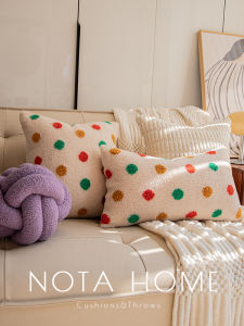 Soft Pink Dot Kids Room Pillow