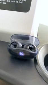 Earphones Wireless ROBOT OWS Air 10 TWS Open Ear Clip Style LED Display Bluetooth 5.3