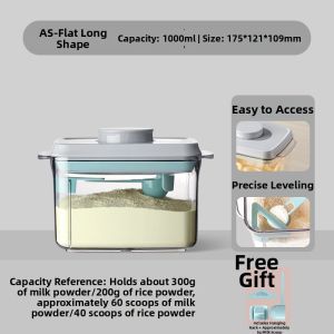 Ankou | Press-type Moisture-proof Infant Food Storage Container Anti-moisture Milk Powder Sealing Jar