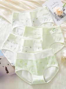 Teenage Girl Cotton Underwear High Waist Triangle Pants Puberty Large Size Development Short Shorts Comfortable Underpants