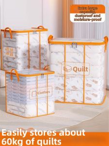 COLORFUL SUMMER DRESS | Transparent Large Capacity Waterproof Packing Bag for Moving and Clothing Storage