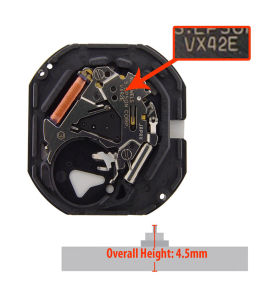 Grosir & Ecer - Mesin Jam Tangan VX42 / VX42E TANGGAL SAMPING BAWAH Original