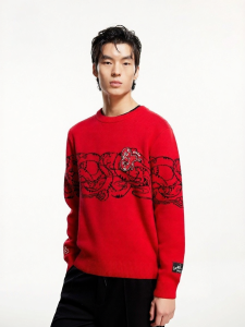 Jack Jones | Trendy Embroidered Round Neck Sweater