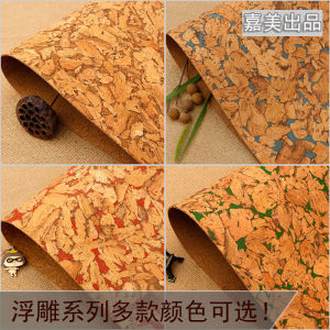 Floral Pattern Cork Board Photo Wall Message Board Cork Background Wall Softwood Pine Board 61*91cm 3mm Thickness for Display