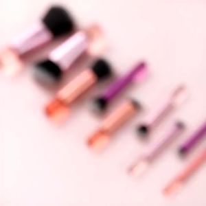 10Pcs Pink Mini Makeup Brush Set Short Handle Portable Powder Brush Eyeshadow Foundation Blush Blender Concealer Beauty Makeup Tools Brush Professional