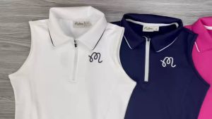 Váy Thể Thao Liền Thân Xếp Ly Malbon Sát Nách Vải Thun Lạnh Cao Cấp Logo Thêu Tặng Kèm Quần Bảo Hộ Chơi Pickleball Golf Cầu lông Tennis