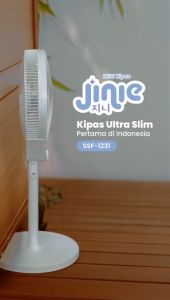SANEX Stand Fan Jinie Series SSF 1231: Kipas Angin 3 in 1 Ultra Slim 12 Inch