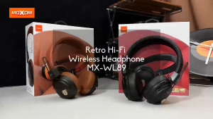 MOXOM MX-WL89 Wireless Stereo Headphones BLUETOOTH V5.3 HIFI SOUND Comfortable Cushions HEADSET