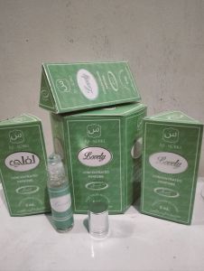 Parfum Arab Terlaris Aroma Lovely 1 Box Isi 6Pcs Ukuran 6Ml Kemasan Roll on Pria Wanita Tahan Lama