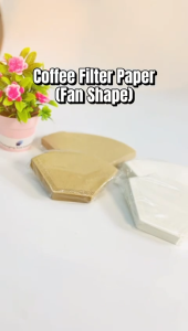 50pcs Coffee Filter Pour Over Paper Fan Shape / Fan-Shape Coffee Filter Bag