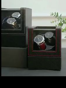 Hộp Xoay Đồng Hồ Tự Động Hai Vị Trí Chất Liệu Da Động Cơ Êm Ái Dành Cho Nam