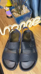 Dép doctor sandal da nam cao cấp đế khâu chỉ xung quanh toàn bộ chắc chắn P6