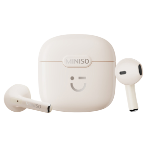 Miniso | Authentic MINISO Bluetooth Wireless Sports Earphones Noise Reduction New Model 2025 Half-In-Ear Comfortable Music Call Function