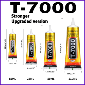 T 7000 Mobile Phone Touch Screen Super Glue T7000 Telephone DIY Repair Point Diamond Jewelry Glass Electronic Components Point Diamond Adhesive Needle official blocking design.