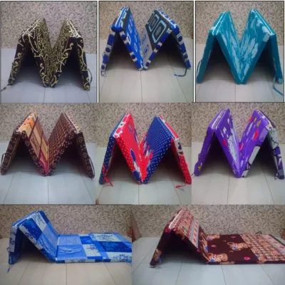 kasur lipat ukuran 90x200x10cm muat satu orang dewasa dan anak anak
