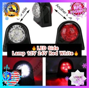 Loseri PREMIUM Truck LED Side Lamp 24V Red White Side Marker Signal Light Lampu Sisi LED Lori 24V Lampu Isyarat Penanda Sisi Merah Putih 卡车 LED 边灯 24V 红白侧标信号灯 ट्रक एलईडी साइड लैंप 24V लाल सफेद साइड मार्कर सिग्नल लाइट