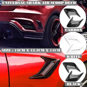 2pcs Car Air Scoop Air intake Scoop Cover Car Bonnet Air Intake Scoop Cover Car Vent Air Flow Intake Scoop Cover Car Side Fender Air Scoop Cover Car Bumper Shark Air Scoop Car Exterior Accessories Axia Myvi Saga Persona bezza iriz aruz viva kenari Ativa