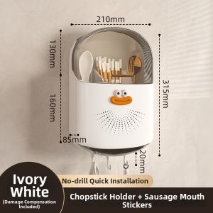 youqin | Wall-mounted Kitchen Cutlery Storage Box