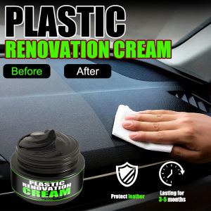 Universal Leather and Plastic Repair Polishing Wax - Automotive interior reconditioning cream for leather/plastic/rubber care