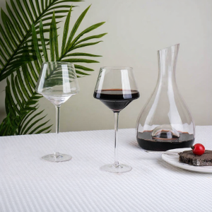 Diamond Cut Crystal Glass Red Wine Cup