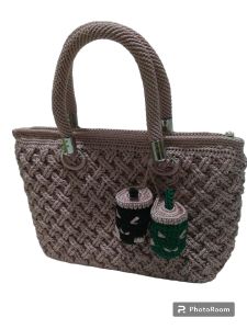 Tas Rajutan Selempang WanitaCocok Buat Emak-Emak/Ibu-Ibu Kondangan/ArisanMotif Gantungan BobaCek Out Selama Barang Masih Ada