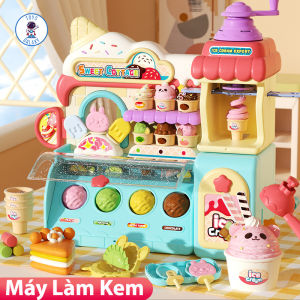 Đồ Chơi Máy Làm Kem Đất Sét - Tự Khô 36 Màu Chất Liệu Tự Nhiên Kèm Dụng Cụ Phát Triển Sáng Tạo