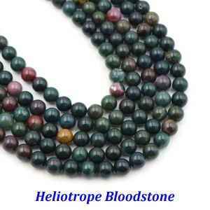 4 6 8 10mm Natural Round Stone Money Agate Crystals Loose Bead Flower Gemstone for Jewelry Making DIY Bracelet Needlework Crafts