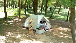 Lều Cắm Trại Tự Động Lều Phượt Du Lịch Tự Bung Gấp Gọn Dành Cho 2-5 Người Chống Nước Tia Bức Xạ Thông Gió 2 Cửa Mái Che Camping Câu Cá - DCP27