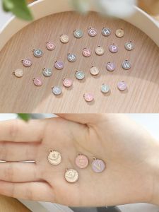 Custom Aksesoris Nama Gelang Charm Enamel *** Alphabet A - Z *** / Rante Tas - Charm Asesoris