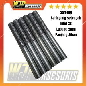 Saringan tengah knalpot sarteng panjang 40cm diameter 38mm lubang 2mm copy TZM CMS