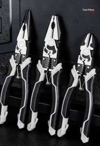 Multifunctional Wire Stripper Crimper Cutter Long Nose Pliers Diagonal Side Cutting Pliers Stripping Crimping Pliers Terminal