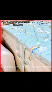 🌳SIÊU ĐẸP🌳 Nệm Cho Bé Tencel Viscose Mềm Mát Tấm Trải Trẻ Em Chần Bông Lông Vũ Cao Cấp KèmTúi Đựng _ Nemtot Bedding