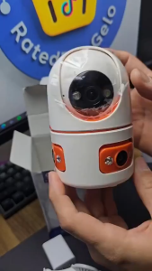 V380 PRO three Lens CCTV Camera Wireless WiFi Connect Cellphone Indoor HD 1080P Full Color Night Vision 360 Motion Detection Alerts and Voice Tracking Security Surveillance Cameras