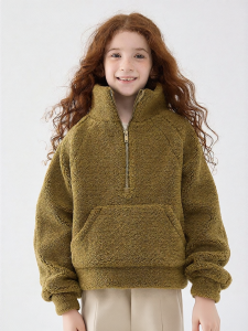 JOLLY BEAN | Windproof Childrens Lamb Velvet Hoodie