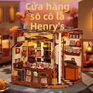 JINWUCHUANGYI | Bộ Kit Nhỏ Tự Làm Cửa Hàng Sôcôla Henri