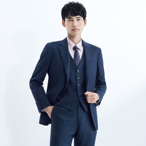 Business Casual Spring New Mulberry Silk Single-Breasted Twin Vent Suit