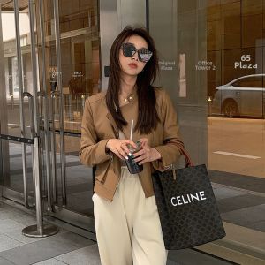 XMO | Korean Style Loose Leather Jacket Sheepskin