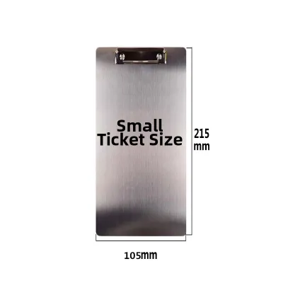Stainless Steel Metal Writing Board Office Stationery Pen Holder Hotel Menu Invoice File Folder A4 A5 Signature Board